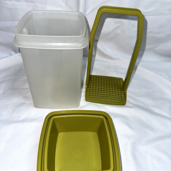 Tupperware Pickle Keeper Container Pick A Deli Clear Green 1330 3 Pieces - Picture 3 of 6